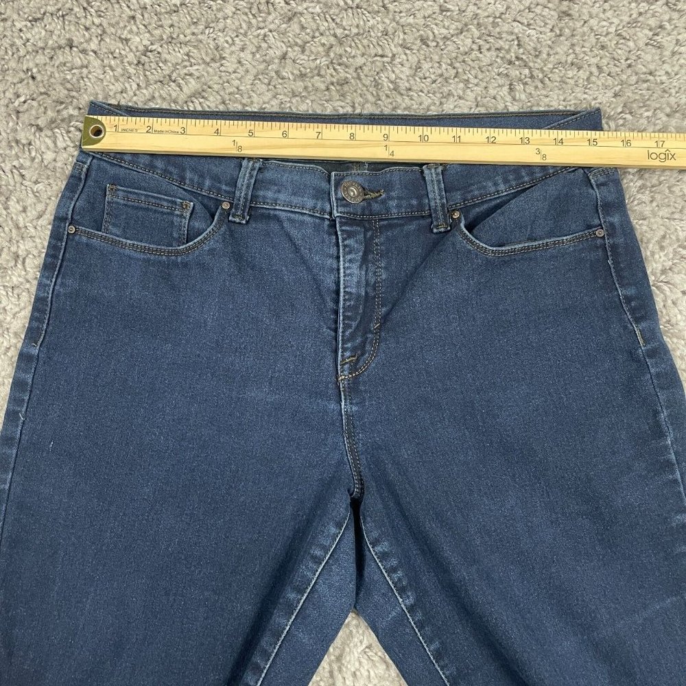 Style & Co Boot Leg Jeans Women's Size 10S (30x29) Mid-Rise Stretch Dark Denim - Picture 10 of 13